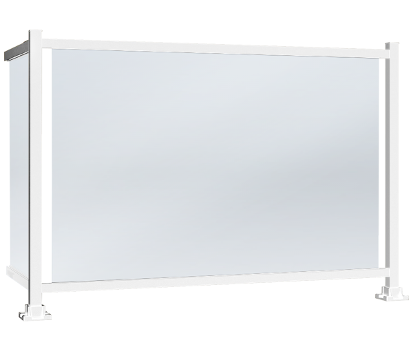 Rampe Moderne en verre Clair – Image 3